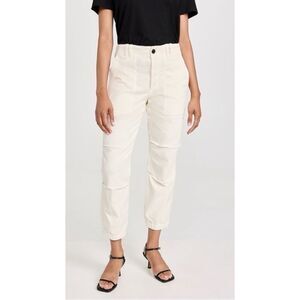 Citizens of Humanity Cream Agni Utility Corduroy Cropped High Rise Pants Size 30